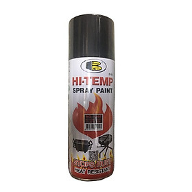 Hình ảnh Bình phun sơn xịt chống cháy, chịu nhiệt độ cao đến 600oC Bosny Hi-Temp Spray Paint màu bạc 1500 / đen mờ 1200 để sơn pô xe máy, xe ô tô, bếp ga, ống khói, vỉ nướng,... - Sản phẩm thương hiệu Thái Lan