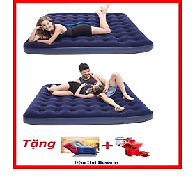 Mua ĐỆM HƠI - NỆM HƠI TIỆN DỤNG CỠ ĐẠI 67004: 2 03M X 1 83M X 22CM KÈM BƠM HƠI+ 1 GỐI HƠI