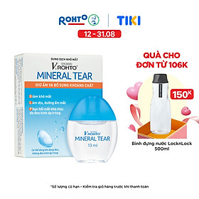 Nước nhỏ mắt giữ ẩm & bổ sung khoáng chất V.Rohto Mineral Tear 13ml