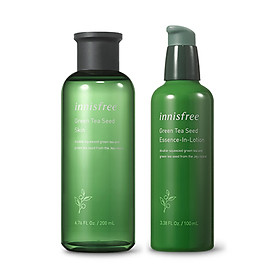 Innisfree Green Tea Seed Skin + Essence-in-Lotion Set Total 2pcs