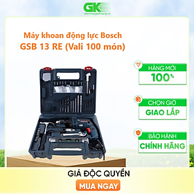 Máy Khoan Động Lực Bosch GSB-13RE SET Kèm 100 Phụ Kiện Chi Tiết