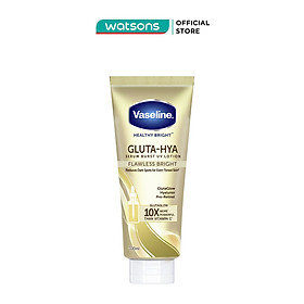 Serum Dưỡng Thể Vaseline Healthy Bright Gluta Hya Burst UV Lotion Flawless Bright 330ml