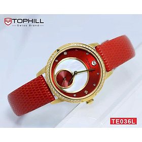 ĐỒNG HỒ TOPHILL TE036L.NR2A37 Nữ cực thời trang, dây da nhẹ nhàng, tha hồ phối trang phục đẹp - Chính hãng THỤY SĨ