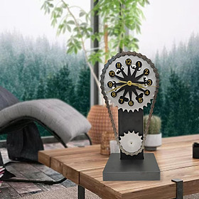 Digital Clock Figurine  Wall Clock Battery Operated  Vintage Style Decorative Desktop Decoration Shelf Living Room Kitchen