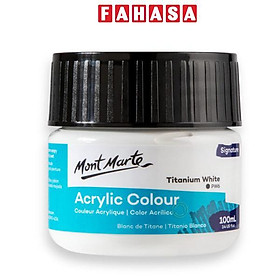 Màu Vẽ Acrylic 100 ml - Mont Marte MSCH1001 - Titanium White