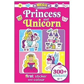 Mega Stickers: Princess And Unicorn - B.R.O
