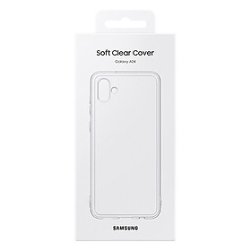 Ốp Lưng Nhựa Dẻo Trong Samsung Galaxy A04 Soft Clear Cover EF-QA045TTEGWW - Hàng Chính Hãng
