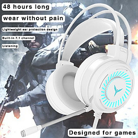 3.5mm Gaming Headset w/LED Light, 4D Stereo Surround Sound, G58 Gaming Headphones with Noise Cancelling Mic for PC Laptop