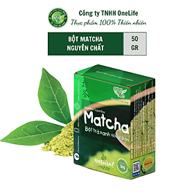 Hình ảnh Matcha Nguyên Chất Onelife - Bột Trà Xanh Nhật Bản (Hộp 50gr)