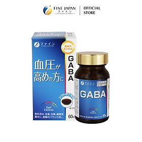 [Chức năng] Viên uống ổn định huyết áp FFC Gaba FINE JAPAN phòng ngừa đột quỵ lọ 60 viên