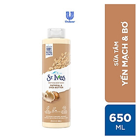 Sữa tắm dưỡng da St.Ives Yến mạch và Bơ 650ml