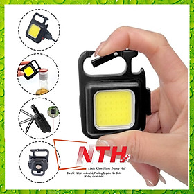 Hình ảnh Đèn Led Cob Mini Siêu Sáng 3 Chế Độ Kiêm Móc Khóa Nam Châm Thế Hệ Mới