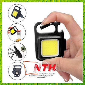 [LOẠI TỐT] đèn pin mini siêu sáng móc khóa đa năng, đèn led mini móc khóa, đèn pin mini móc khóa, đèn pin đa năng, Đèn Làm Việc Cob Sạc USB 3 Chế Độ Sáng