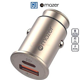 Cốc sạc xe hơi Mazer Infinite.DRIVE SuperMini Duo 1USB 1Type-C PD30W M