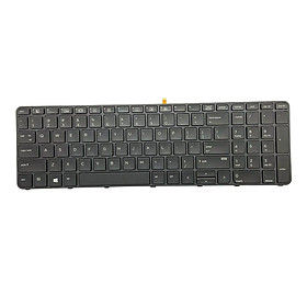 Black Professional US Standard Layout Laptop Keyboard with Backlit Replacement Accessories for HP Probook 450 G3 455 G3 High Performance