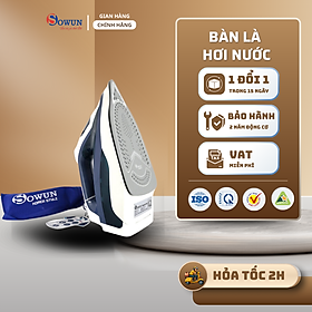 Mua Bàn Là Hơi Nước CHÍNH HÃNG SOWUN SW408  Mặt Đế Ceramic Siêu Bền  Chế Độ Phun Hơi Nước Thẳng Đứng
