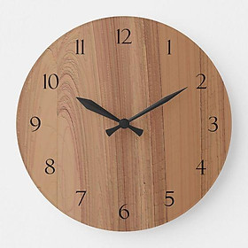 20 MẪU ĐỒNG HỒ - Đồng hồ Gỗ treo tường chất liệu gỗ máy kim thiết kế in theo yêu cầu trang trí nhà và quán café*5