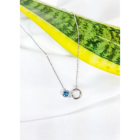 Dây chuyền đá Topaz London tròn LAT.185