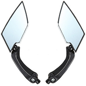 Gương Chiếu Hậu Xe Máy KOSO SL-1204 Vỏ Nhựa Cần Nhôm - Đen