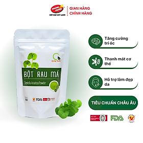 Bột Rau Má Sấy Lạnh Nguyên Chất Gói 100gr - Mát gan, detox, giảm mụn, giảm cân, giải nhiệt cơ thể