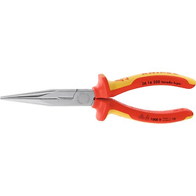 KNIPEX
KỀM MŨI NHỌN MẠ CROM, CÁCH ĐIỆN KNIPEX 200MM 26 16 200