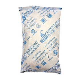 Gói hút ẩm Secco silica gel 100gr - 1kg(10 gói) - bảo quản thiết bị điện tử, máy ảnh không ẩm móc - Chính hãng - Vải trắng - Chữ to xanh 2 mặt.