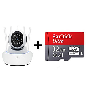 Camera giám sát mini 5 WiFi IP ăng -ten máy quay phim 1080p HD Mini Camera Sensor Phiên bản đêm Phiên bản máy quay phim giám sát: Thêm 32G Thẻ