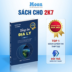 Sách ID Tổng Ôn Địa Lí lớp 12 luyện thi kiến thức ôn thi thpt quốc gia Bản Mới Nhất Moonbook