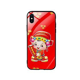 Ốp Lưng Kính Cường Lực cho điện thoại Iphone X / Xs - Thần Tài 05
