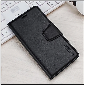 Bao da dạng ví cho SamSung Galaxy S23 FE hiệu Hanman có ngăn đựng thẻ và tiền - Hàng chính hãng - Màu Đen