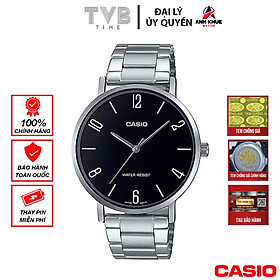 Đồng hồ nam dây kim loại Casio Standard chính hãng Anh Khuê MTP-VT01D-1B2UDF