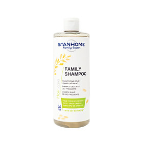 Dầu gội hàng ngày không xà phòng, PH5 với tinh chất yến mạch Stanhome Family Expert Family Shampoo 400ml/chai