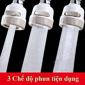 Mua ĐẦU VÒI TĂNG ÁP ĐIỀU HƯỚNG 360 ĐỘ - 3 CHẾ ĐỘ CHẢY