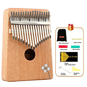 Mua Đàn Kalimba 17 Phím Gỗ Mahogany Yael Y17AF - Hoa Táo
