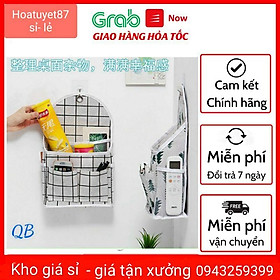 Mua Túi Vải Chia Ngăn 3 Lớp Treo Tường Kèm Miếng Dán Đựng Đồ Đa Năng  Tiện Lợi