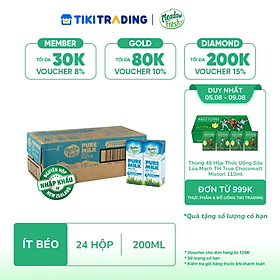 [05-09.08 QT Đơn Từ 999K] Thùng 24 Hộp Sữa Tươi Ít Béo Meadow Fresh (200ml / Hộp)