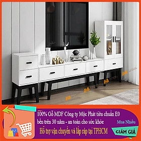 Made in VN Kệ tivi gia đình gỗ mdf 17mm công ty Mộc Phát độ bền trên 30 năm sang trọng tiện nghi AN063