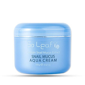 KEM DƯỠNG ẨM CHỐNG NHĂN TINH CHẤT ỐC SÊN SO LEAF AQUA CREAM (100G) - TẶNG 2 MẶT NẠ JANT BLANC