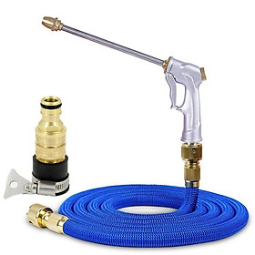 Mua Bộ dây và vòi xịt tăng áp lực nước  rửa xe tưới cây loại 7.5m (dãn nở 22m)  206733