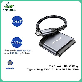 Mua Hàng chính hãng - Bộ Chuyển Đổi Ổ Cứng Type C Sang Usb 2.5  Sata III JSAUX Cho Ssd / Hdd – Cho Macbook  Laptop  Điện thoại Samsung  Oppo