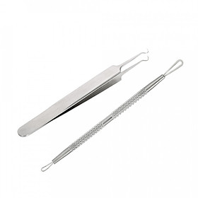 Bộ Dụng Cụ Thép Không Gỉ Lấy Nhân Mụn (2 Cây)