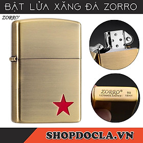 Mua Bật Lửa Xăng Đá Zorro Z8330 Hình Sao 5 Cánh