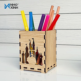 Lọ cắm viết để bàn bằng melamine nhiều mẫu