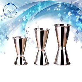 Ly Đong Định Lượng 2 Đầu Inox Viền Uốn - Jigger Inox Tiện Dụng