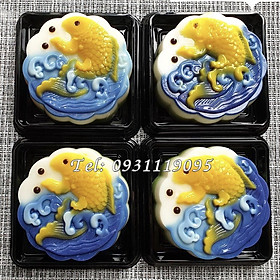 Mua Khuôn silicon làm bánh  rau câu  khuôn trung thu  ép xôi cá chép vượt vũ môn - Mã số 1005
