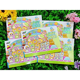 Sách - Tô Màu BaBy Three 12 con giáp ở thị trấn ngọt ngào