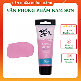 Màu ACRYLIC COLOUR SIGNATURE MONT MARTE cao cấp dạng tuýp 75ML vẽ trên nhiều chất liệu như Tường, Kính, Vải