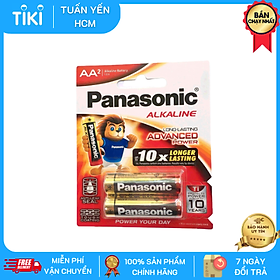 Vỉ Pin kiềm Panasonic Alkaline AA LR6T/2B-V (2 viên) – Hàng Chính Hãng