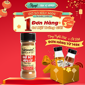 Quế Bột Farmers' Organic Vipep Hũ Thủy Tinh 40g