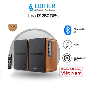 Loa bluetooth Edifier R1280DBS Active 2.0 công suất 42W kết nối loa siêu trầm Hàng chính hãng